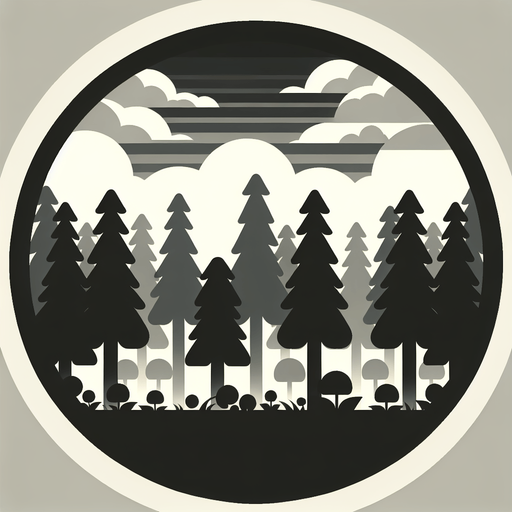 A repeating background tree layer for an endless runner.
Single Game Texture. In-Game asset. 2d. Blank background. High contrast. No shadows.