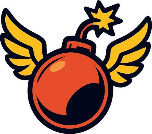 Ucan bomba.
In-Game asset.  2d.  High contrast.  No shadows