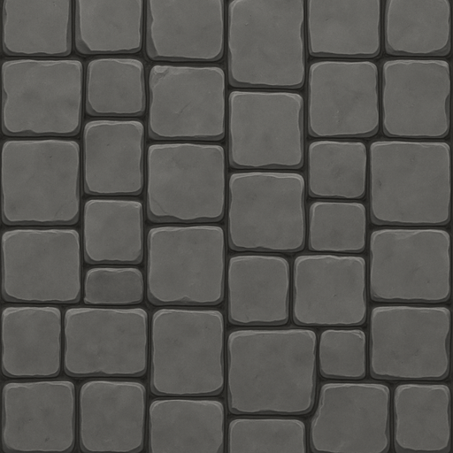 Por favor haz la textura de piedras cuadradas desde arriba, las piedras color plomo