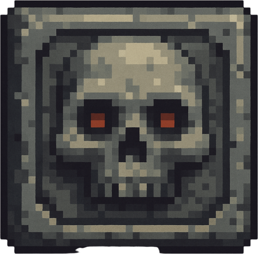 Pixel art  death block.