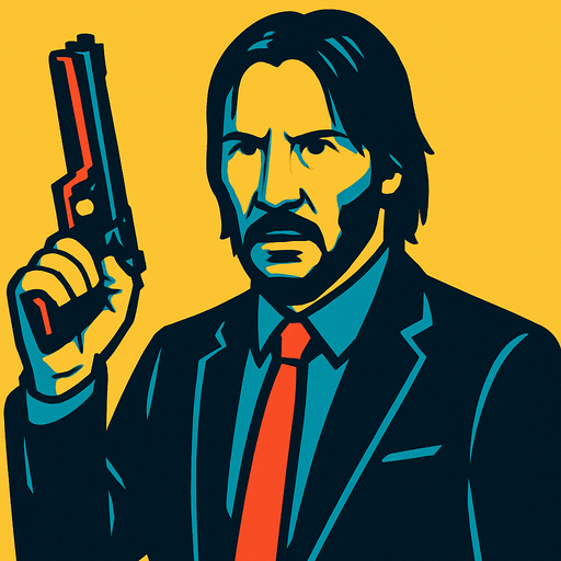 do john wick.
In-Game asset.  2d.  High contrast.  No shadows