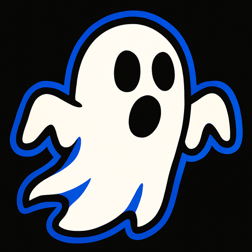 ghost.
In-Game asset.  2d.  High contrast.  No shadows