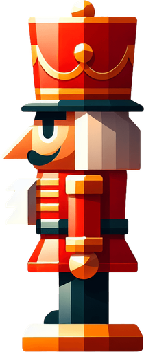 Nut cracker, side view Single Game Texture. In-Game asset. 2d. Blank background. High contrast. No shadows.