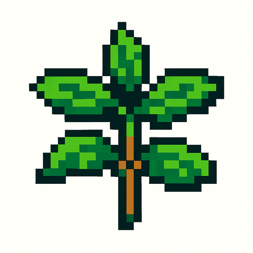 parsela de pixeles.
In-Game asset.  2d.  High contrast.  No shadows