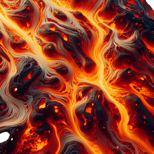 Lava texture, orange topdown gradient