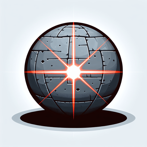 A laser.
Single Game Texture. In-Game asset. 2d. Blank background. High contrast. No shadows.