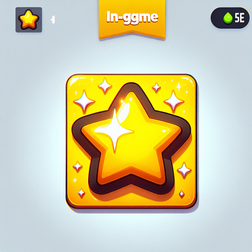 a bright yellow shiny cute star.
Single Game Texture. In-Game asset. 2d. Blank background. High contrast. No shadows.