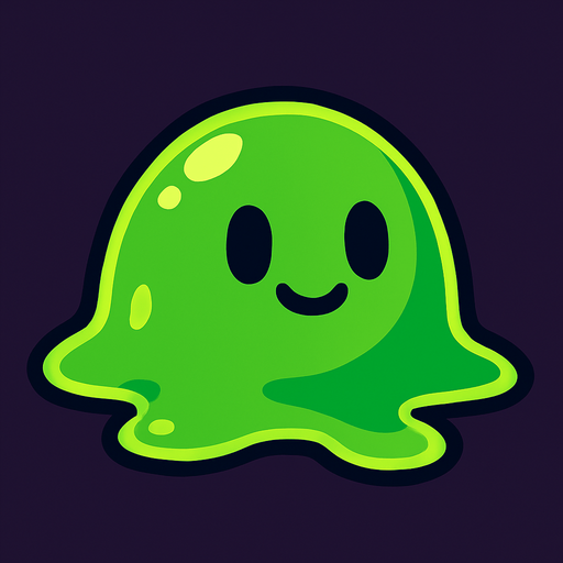 slime.
In-Game asset.  2d.  High contrast.  No shadows