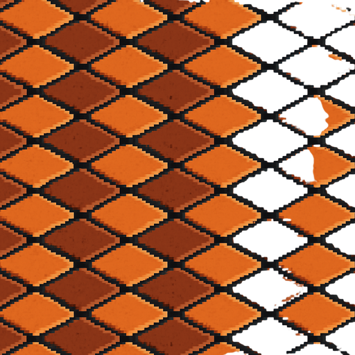 Generame una textura por patron de forma isometrica para el suelo. estilo pixelar.
In-Game asset.  2d.  High contrast.  No shadows