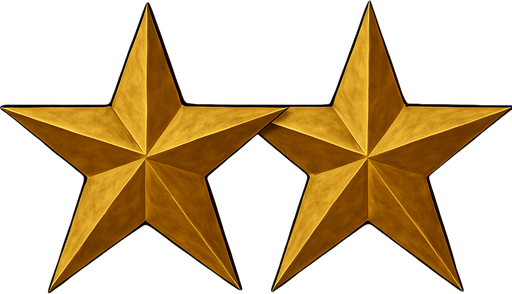 Same stars but make it two.