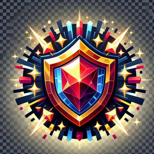 a shield power up.
Single Game Texture.  In-Game asset.  2d.  Blank background.  High contrast.  No shadows