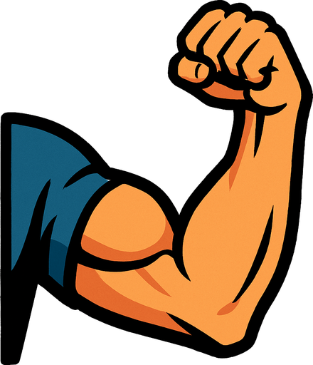 Le bras d'un mec.
In-Game asset.  2d.  High contrast.  No shadows