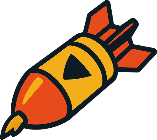 füze.
In-Game asset.  2d.  High contrast.  No shadows