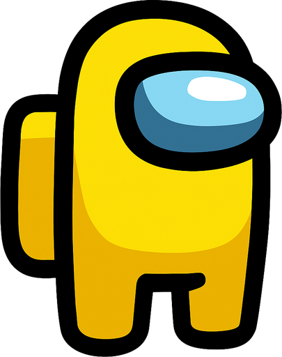 yellow amoung us.
In-Game asset.  2d.  High contrast.  No shadows