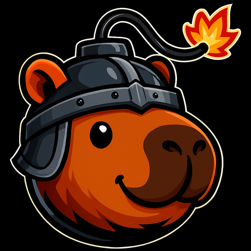 Quitale la espada. Ahora has una bomba con la forma del capibara y su cabeza.