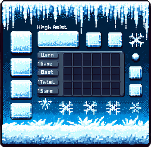 plain frosty user interface panel. pixelated. 8 bit. Single Game Texture. In-Game asset. 2d. High contrast. No shadows.