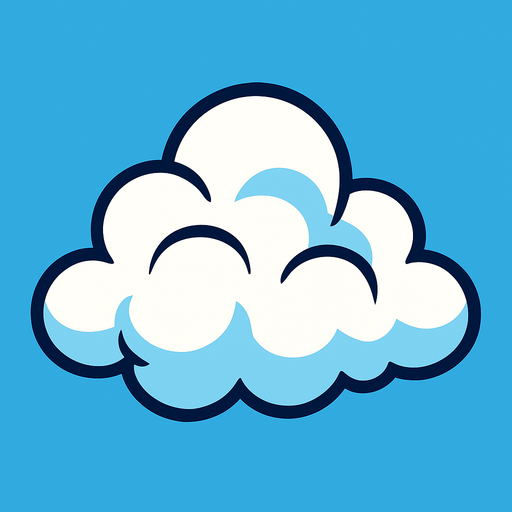 nubes animada.
In-Game asset.  2d.  High contrast.  No shadows