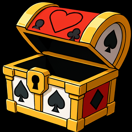 This chest with the top open and nothing inside.