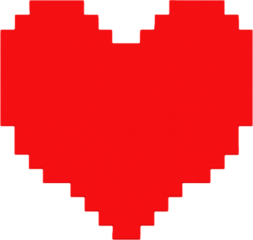 Make me a heart for Deltarune.
In-Game asset.  2d.  High contrast.  No shadows