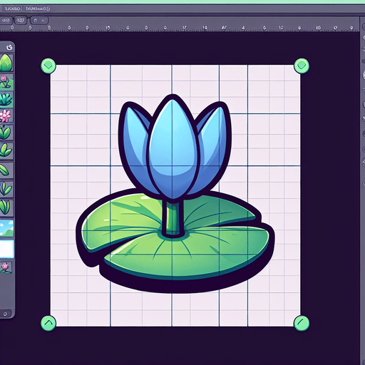 Single Cartoon lillypad seen edge on. No flower
Game Texture. In-Game asset. 2d. Blank background. High contrast. No shadows.