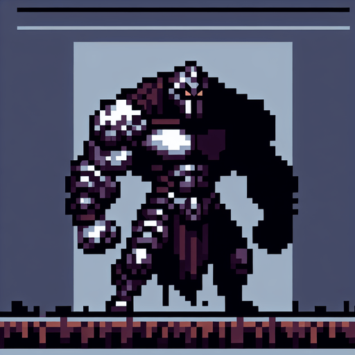 Enemy pixel_2 more strong..
Single Game Texture. In-Game asset. 2d. Blank background. High contrast. No shadows.