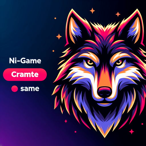 wolf.
Single Game Texture.  In-Game asset.  2d.  Blank background.  High contrast.  No shadows
