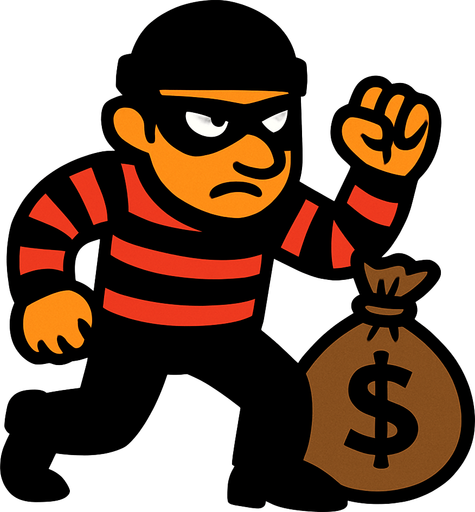 Ladron.
In-Game asset.  2d.  High contrast.  No shadows