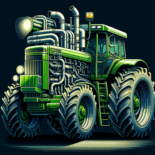 tractor.
high definition video game sprite