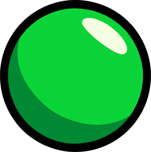 greenBall.
In-Game asset.  2d.  High contrast.  No shadows