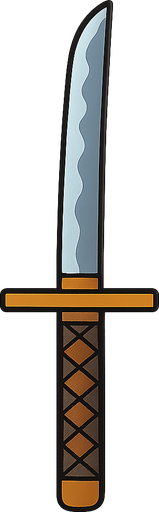 katana. No background. Transparent background. Blank background. No shadows. 2d. In-Game asset. flat