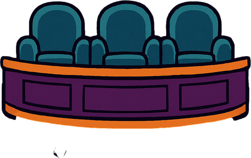 Vip box de una Sala de Conciertos Viviente.
In-Game asset.  2d.  High contrast.  No shadows