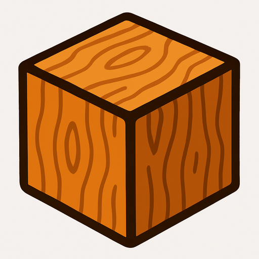 BloockWood.
In-Game asset.  2d.  High contrast.  No shadows