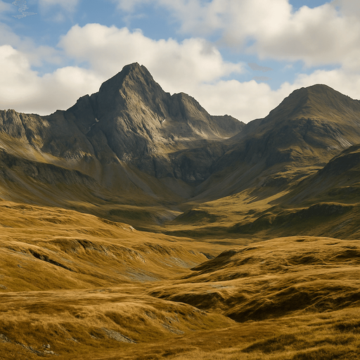 Photorealistic terrain, front wiew