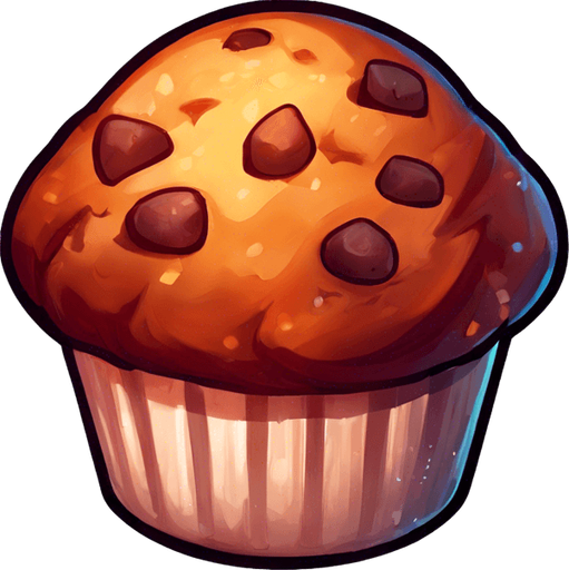 Sparkling Muffin with "+1" written on it