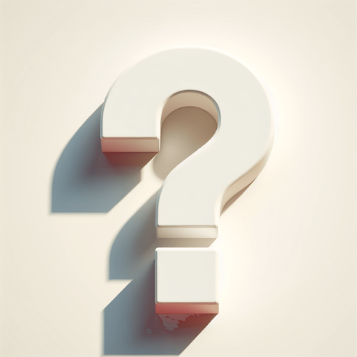 white flat 2d questionmark
Single Game Texture.  In-Game asset.  2d.  Blank background.  High contrast.  No shadows