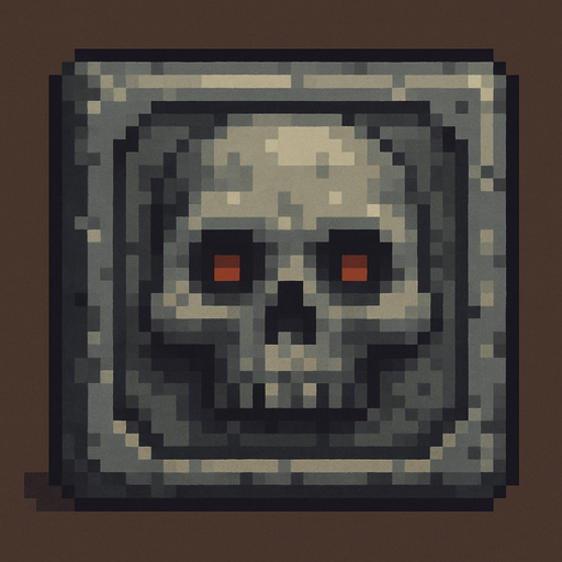 Pixel art  death block.
