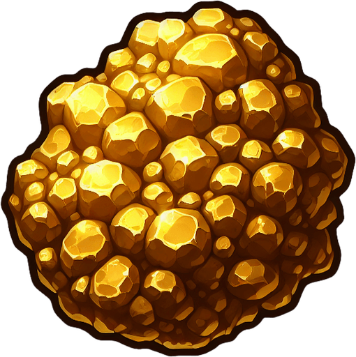 золотая какашка.
Single Game Texture. In-Game asset. 2d. Blank background. High contrast. No shadows.