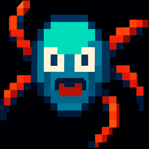 Sin modificar nada más solo mueve las patas de la araña derechas