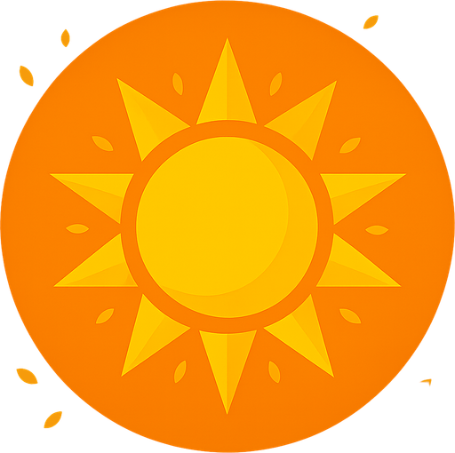 Bunun güneş versiyonunu yap ve icersindeki alev görseli yerine güneş versiyonu olsun