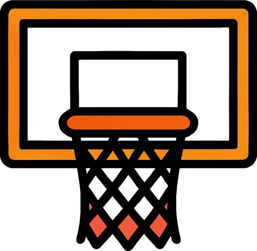 BASKET BALL HOOP.
In-Game asset.  2d.  High contrast.  No shadows