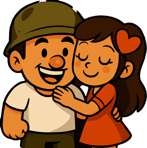 Erkek karakter neşeli bir yüze sahip ve bir beyaz tshirt giyiyor