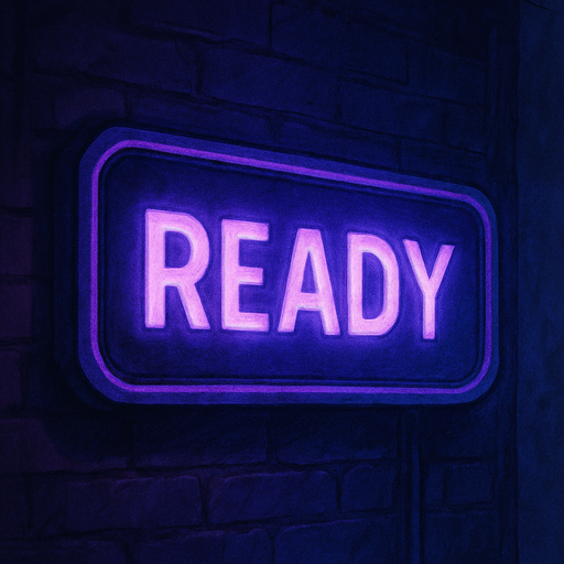 semi-realistic comic book style, moody neon lighting, lo-fi urban atmosphere, rich textures,  purple and blue tones, soft gradients