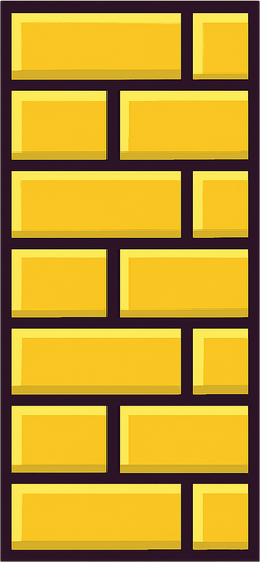 wall for a flappy bird game.
In-Game asset.  2d.  High contrast.  No shadows