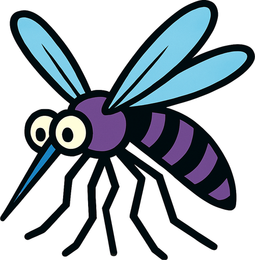 Moustique.
In-Game asset.  2d.  High contrast.  No shadows