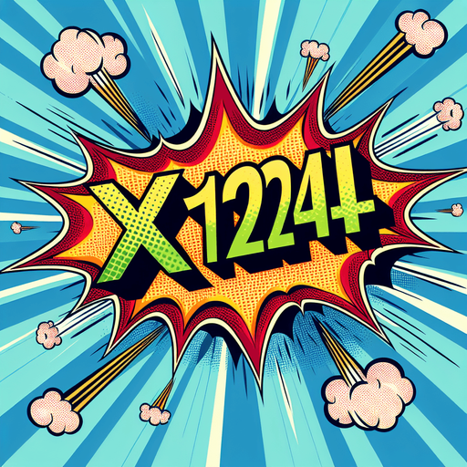 text popup "x1024".
comics style