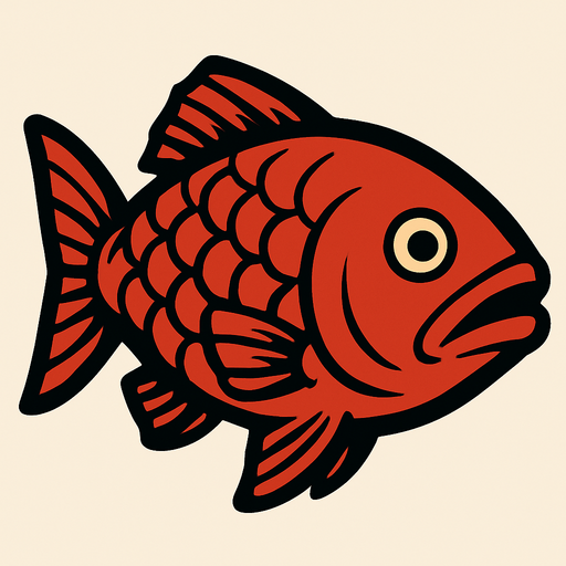 big fish.
In-Game asset.  2d.  High contrast.  No shadows