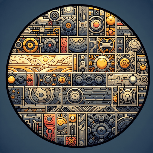 Turn into a circle.
Single Game Texture. In-Game asset. 2d. Blank background. High contrast. No shadows.
