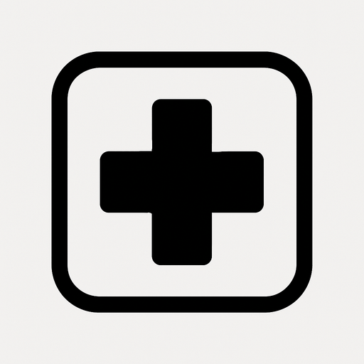 Minimalist medical icon.
In-Game asset.  2d.  High contrast.  No shadows