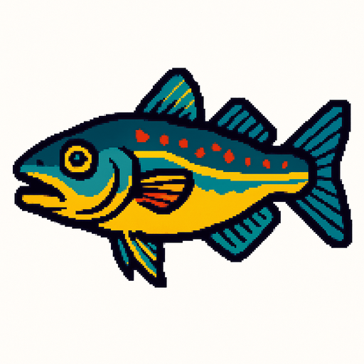 A cod. 80s arcade machine graphics. 
Swimming Side profile. White background. 
In-Game asset.  2d.  High contrast.  No shadows