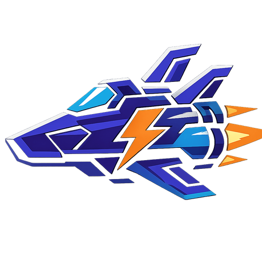 unreal engine image side right body view angle space battle ship thunder style.
In-Game asset.  2d.  High contrast.  No shadows